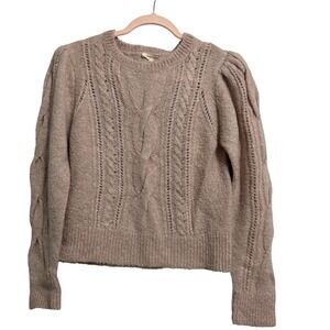 Rebecca‎ Taylor Cowl Neck Mohair Alpaca Dusty Rose Sweater Size Large